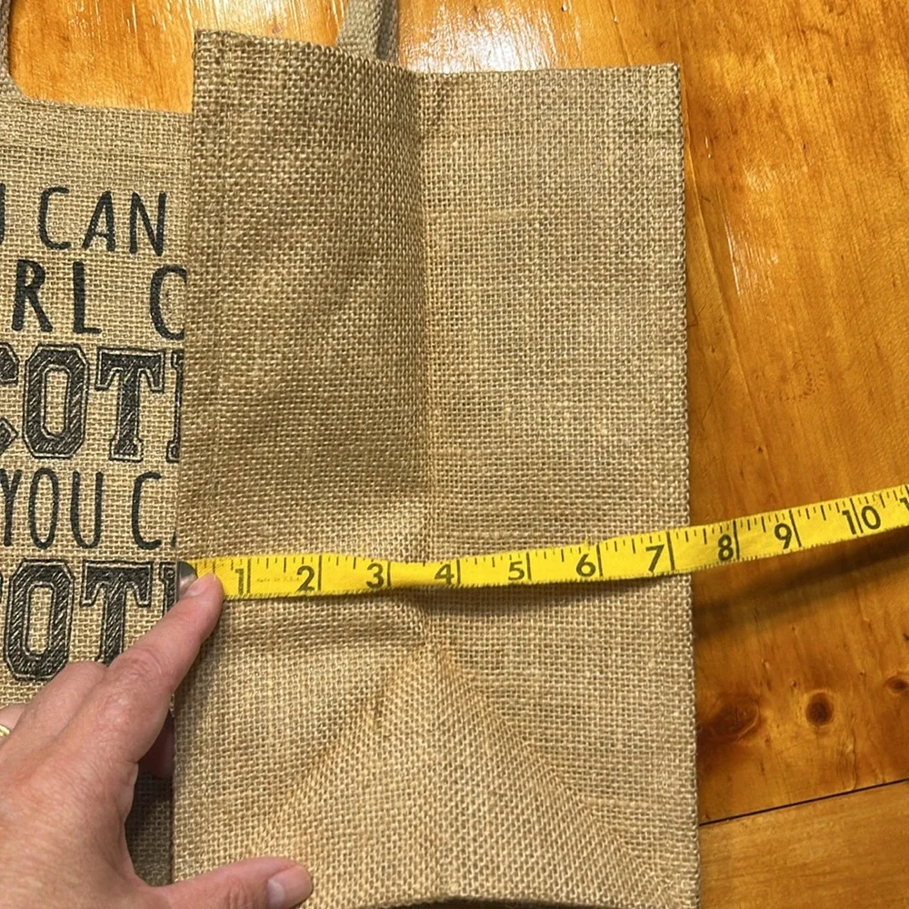 ‘You Can Take the Girl‎ Out of Scotland…’ Burlap Tote Bag